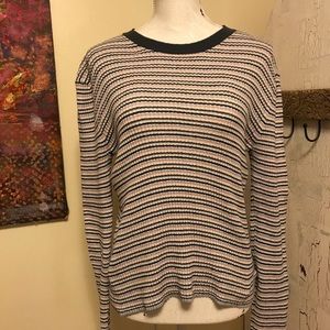 Robbed striped AE sweater